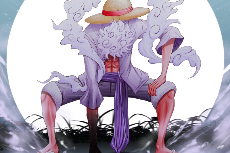 ảnh luffy gear 5 chất lượng cao