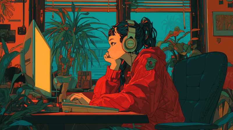 anime chill lofi nghe nhạc