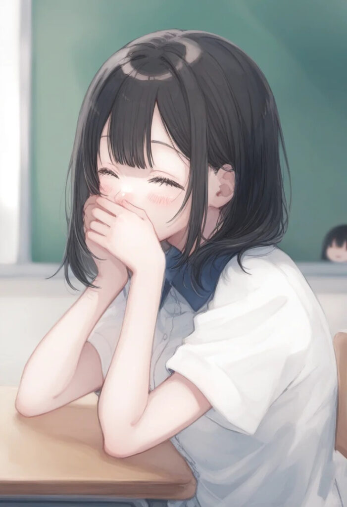Hình ảnh Anime học sinh nữ