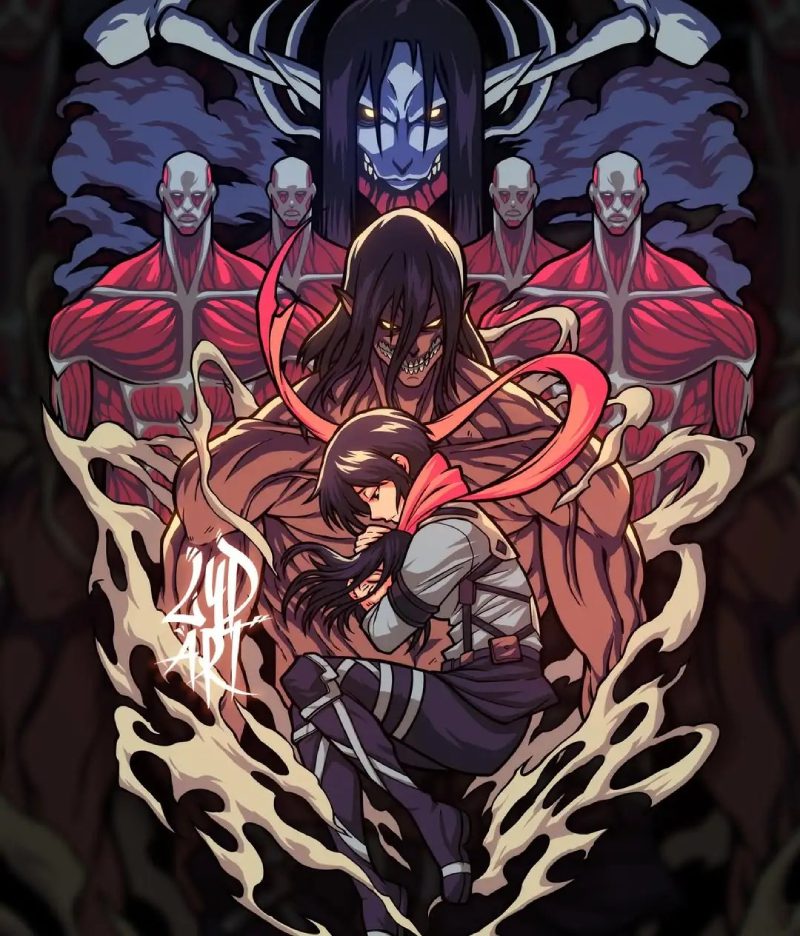 Hình ảnh Titan Eren ngầu đẹp