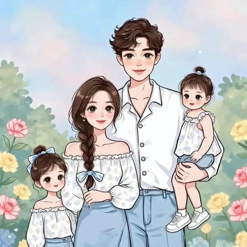 Hình ảnh gia đình cute
