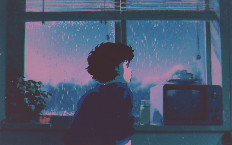 anime chill lofi nhân vật nam