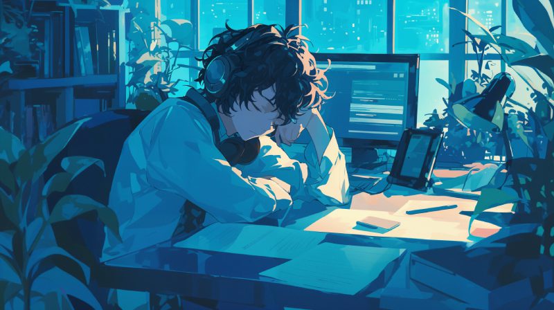 Hình anime chill nam buồn