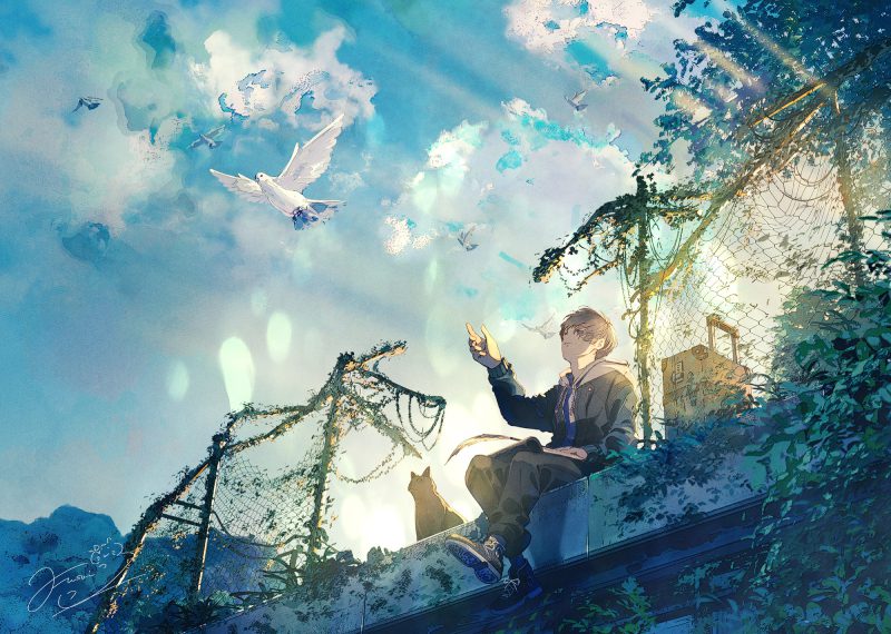 ảnh anime chill lofi phong cảnh