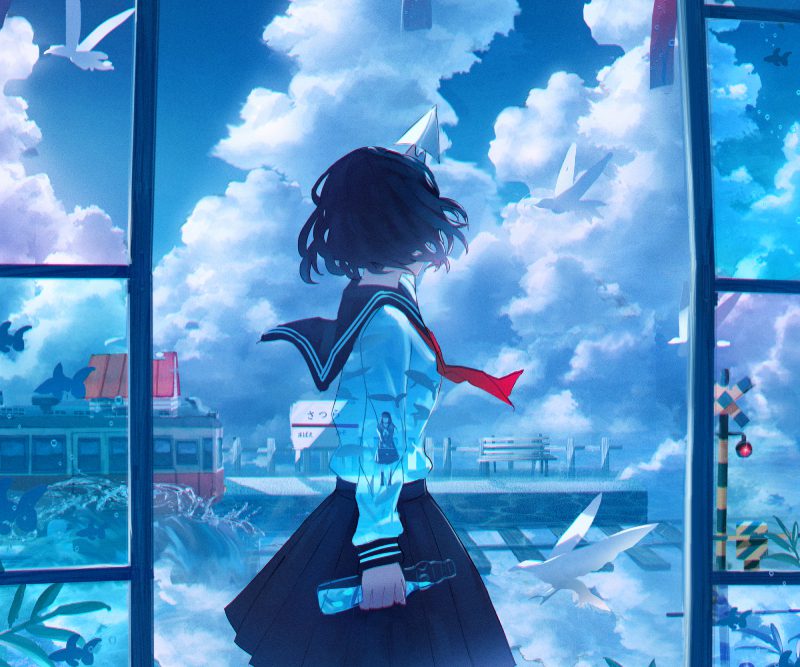 Hình nền anime chill 4K