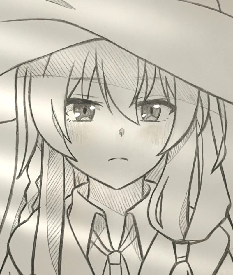 Tranh vẽ anime nữ đẹp 1