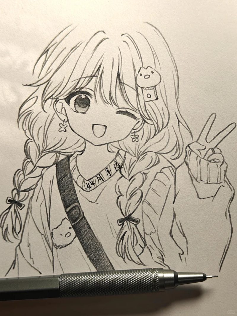 Tranh vẽ anime nữ đẹp 2