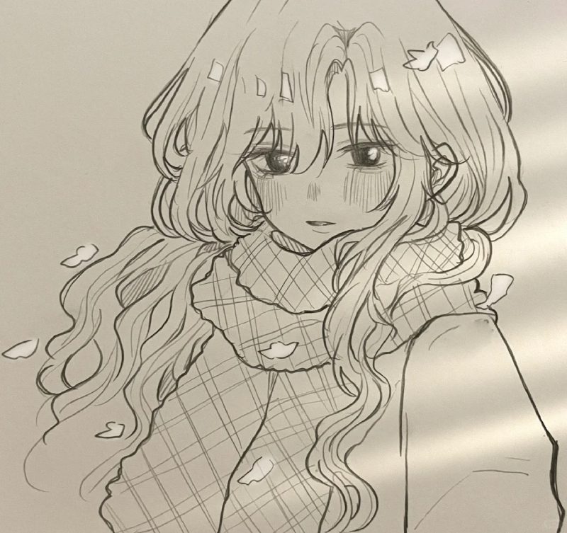 Tranh vẽ anime nữ đẹp