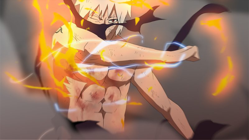 ảnh Kakashi dùng nhẫn thuật