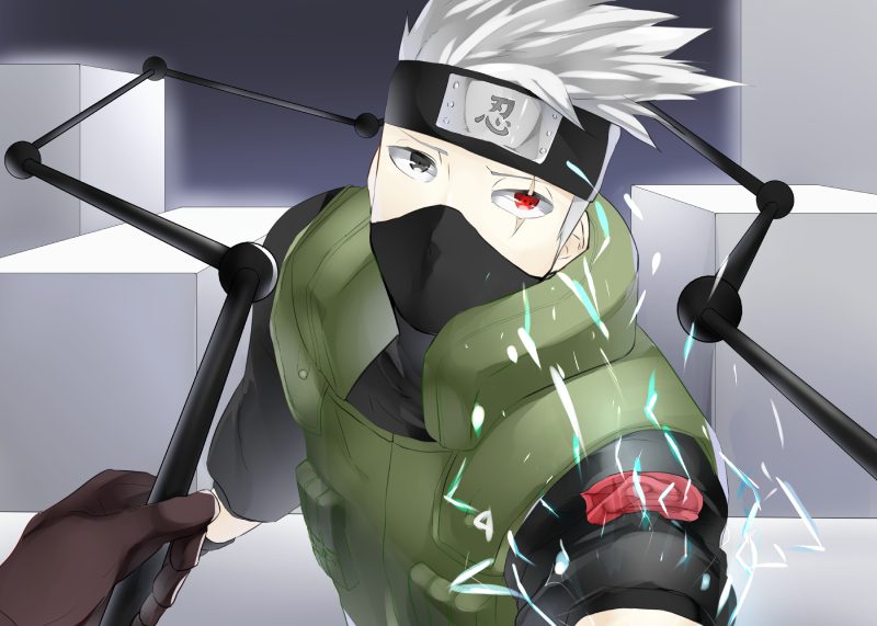 ảnh Kakashi manga trắng đen