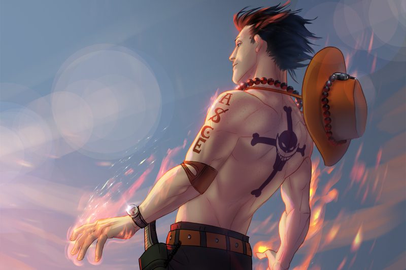 ace one piece ảnh ngầu nhất