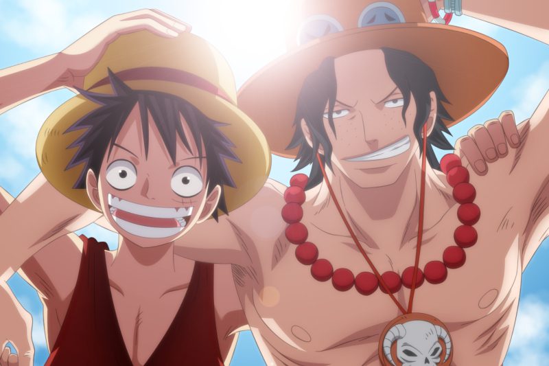 ảnh ace và luffy cảm động