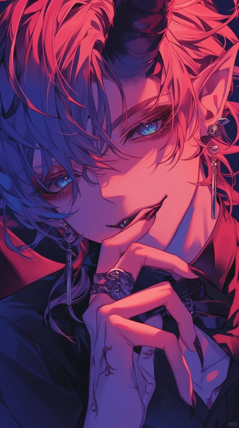 anime ác quỷ tạo dáng hành động