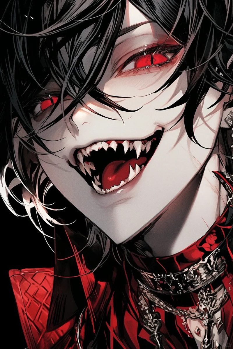 anime ác quỷ mắt đỏ giận dữ