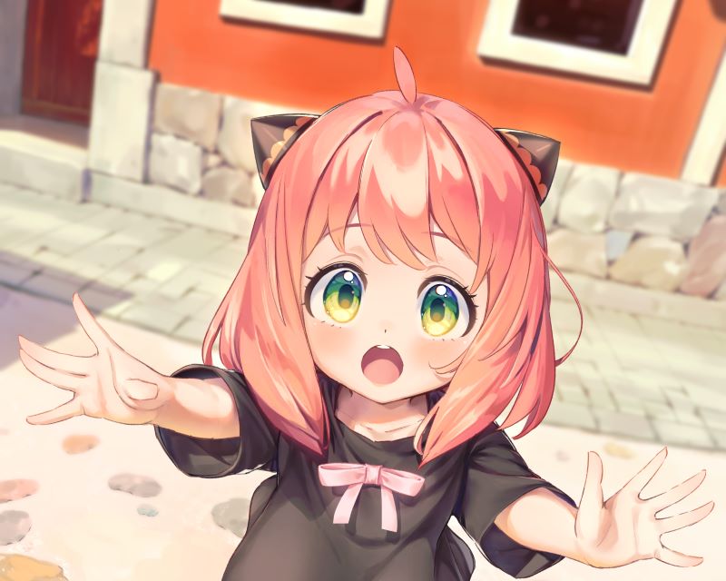 Bức tranh anime Anya dễ thương