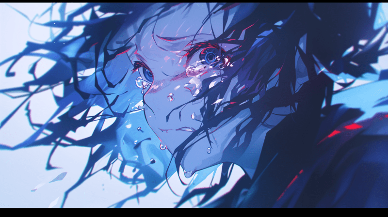 ảnh anime buồn với sắc màu u tối