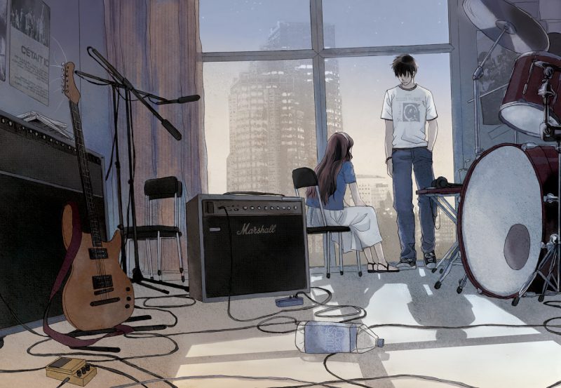 ảnh anime cặp đôi yêu nhau dễ thương