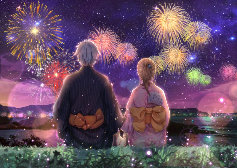 hình anime cặp đôi lãng mạn