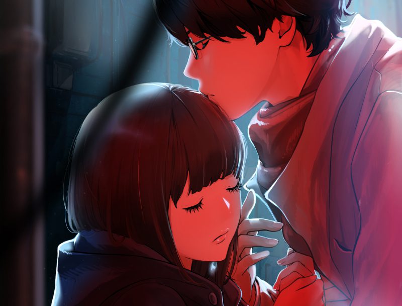 ảnh anime cặp đôi hạnh phúc yêu nhau