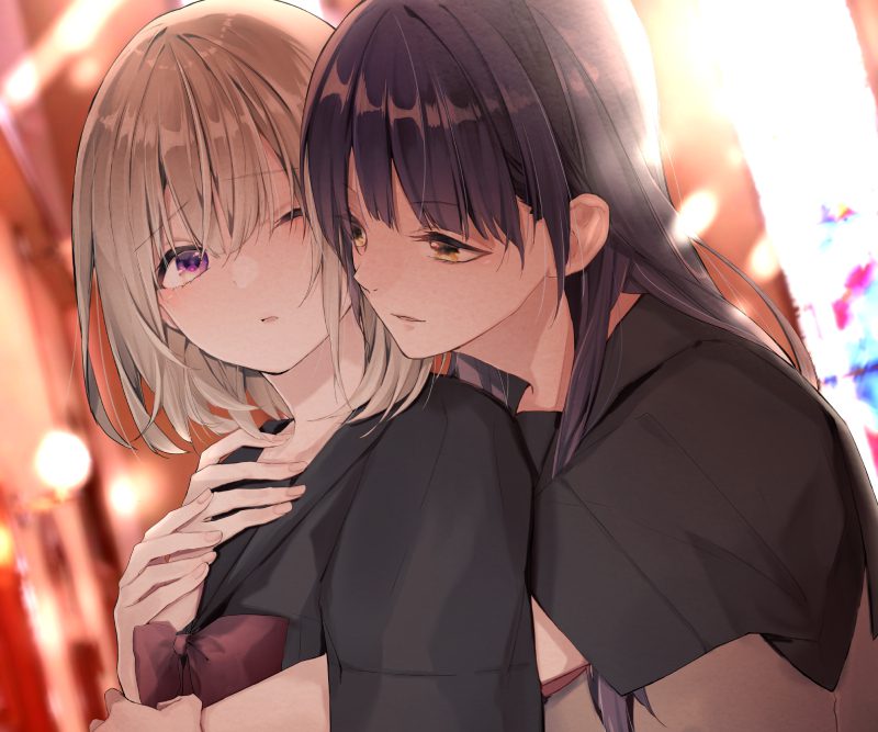 ảnh anime cặp đôi yêu nhau lãng mạn