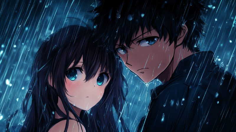 ảnh anime cặp đôi yêu nhau đầy cảm xúc