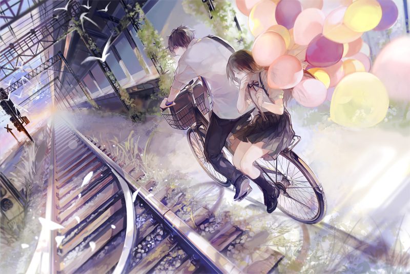 hình ảnh anime cặp đôi yêu nhau