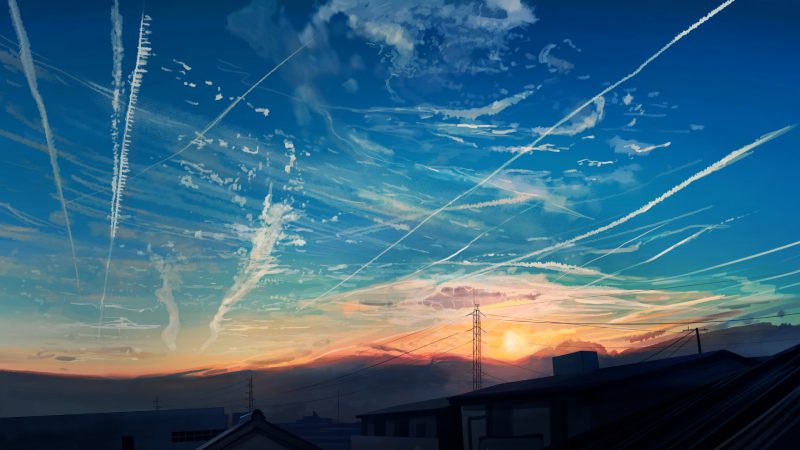 anime chill lofi gam màu ấm