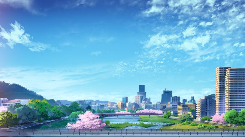 anime chill lofi cảnh bình minh
