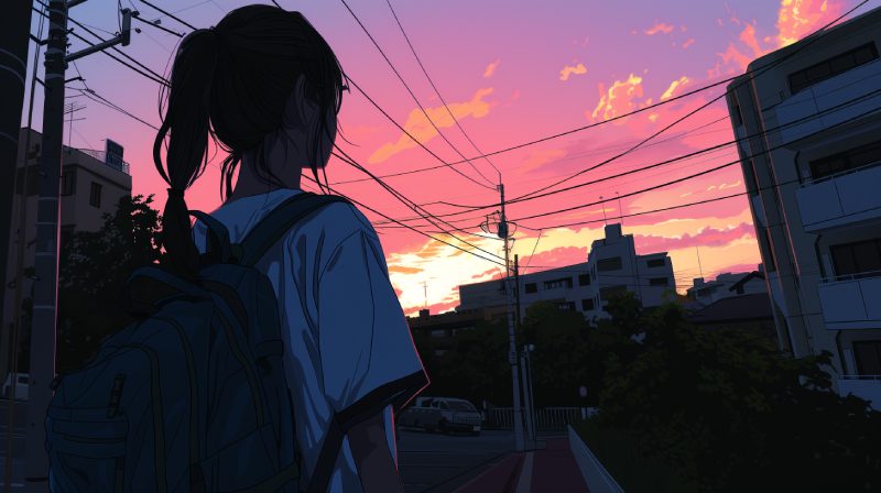 wallpaper anime chill lofi
