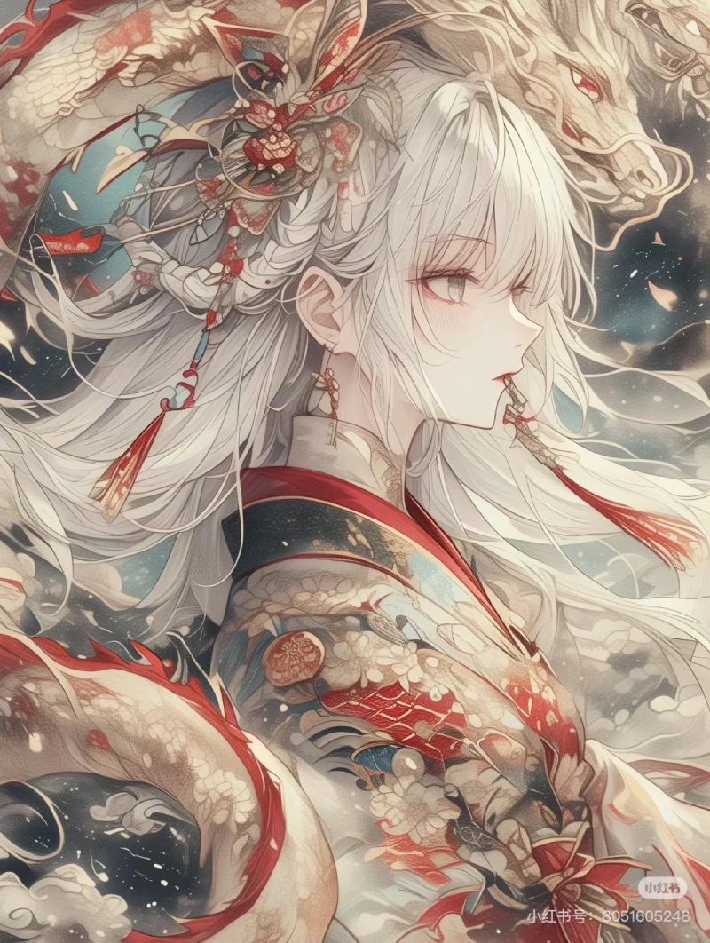 anime cổ trang trang phục lộng lẫy