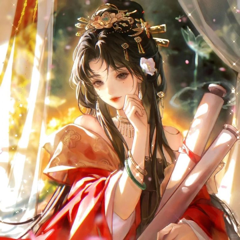 anime cổ trang tạo dáng đẹp