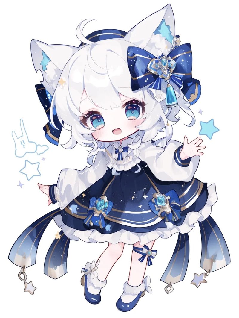 Ảnh anime cute với bối cảnh ngọt ngào