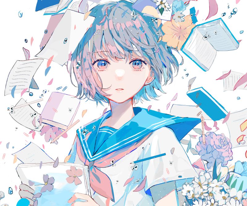 Ảnh anime girl vô cảm lạnh lùng ấn tượng