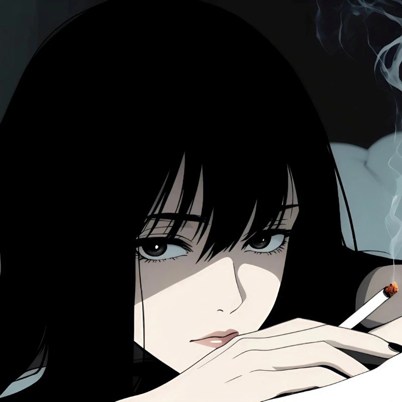 Hình ảnh anime girl thần thái lạnh lùng