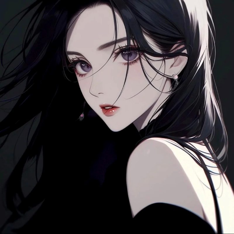Ảnh anime girl lạnh lùng vô cảm sâu thẳm