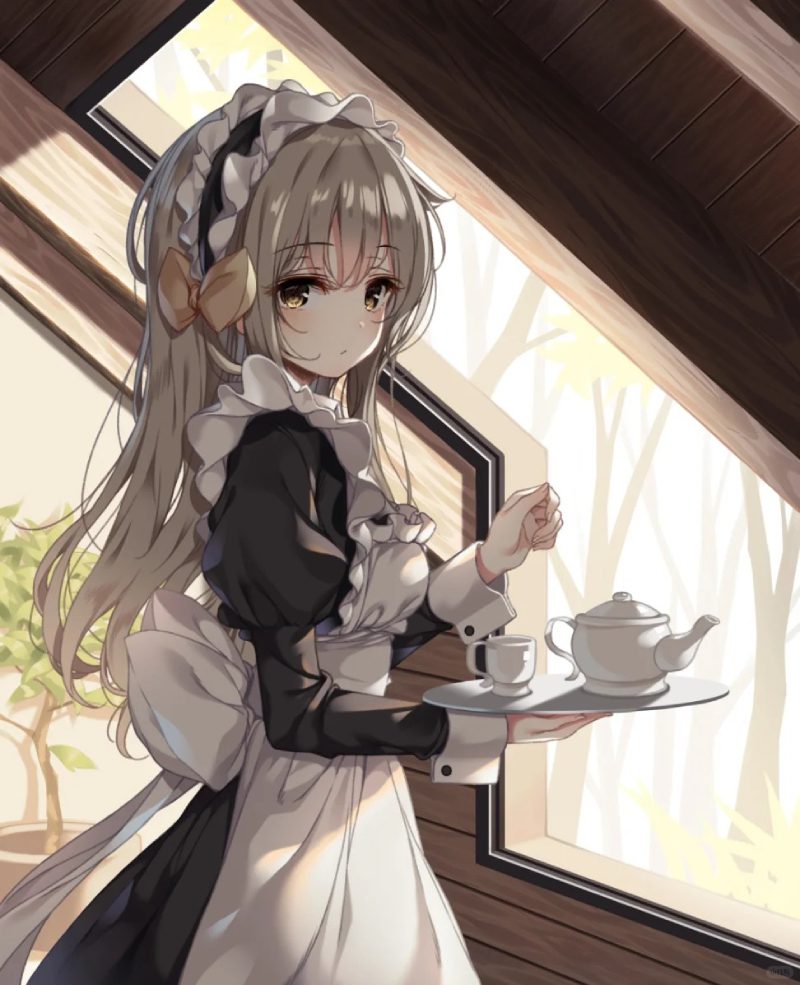 anime hầu gái tạo cảm giác nhẹ nhàng