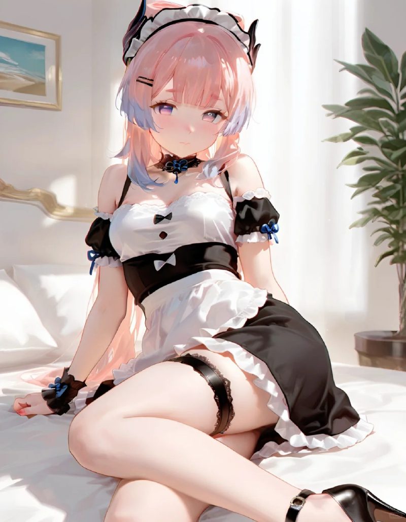 hình anime hầu gái ấn tượng