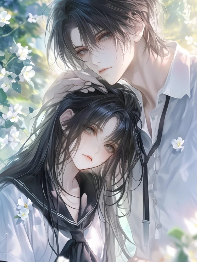ảnh anime học sinh cặp đôi lãng mạn15