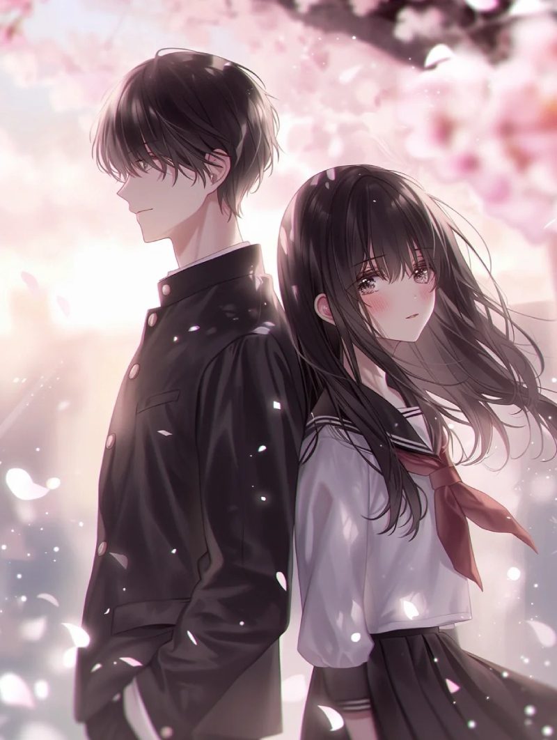 ảnh anime học sinh cặp đôi lãng mạn18