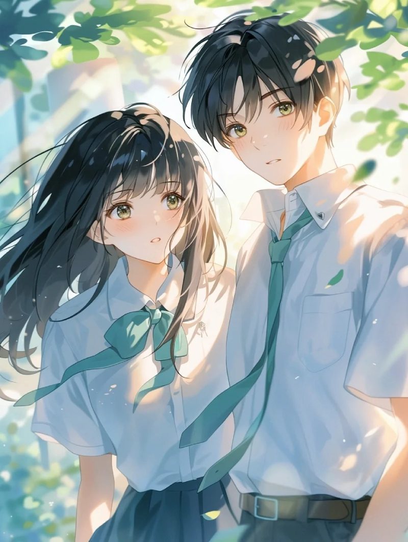 ảnh anime học sinh cặp đôi lãng mạn20