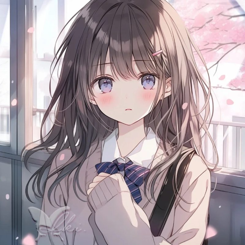 ảnh anime học sinh cặp đôi lãng mạn 23