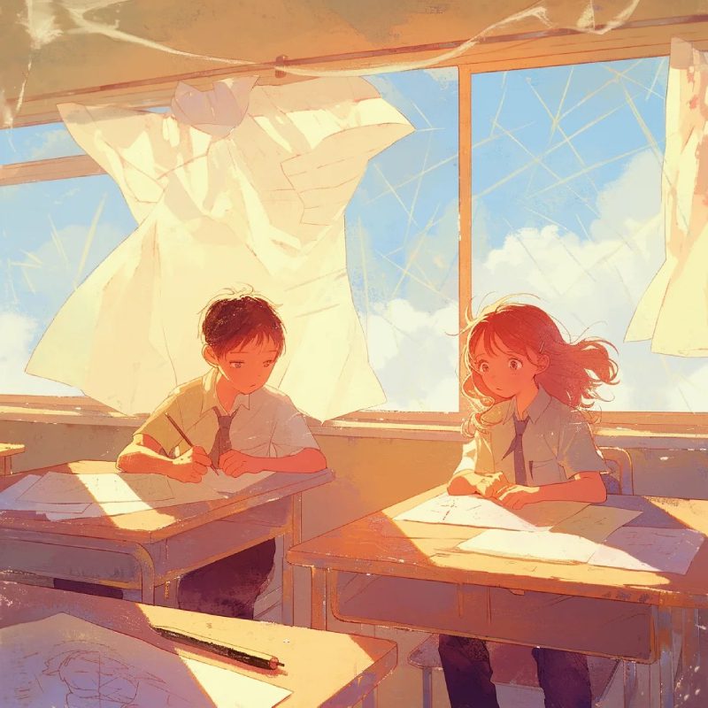 hình anime học sinh tình yêu tuổi học trò 2