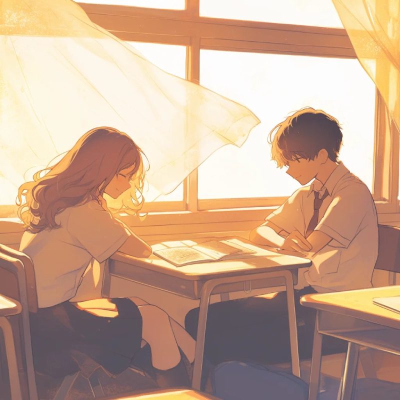 hình anime học sinh tình yêu tuổi học trò 3