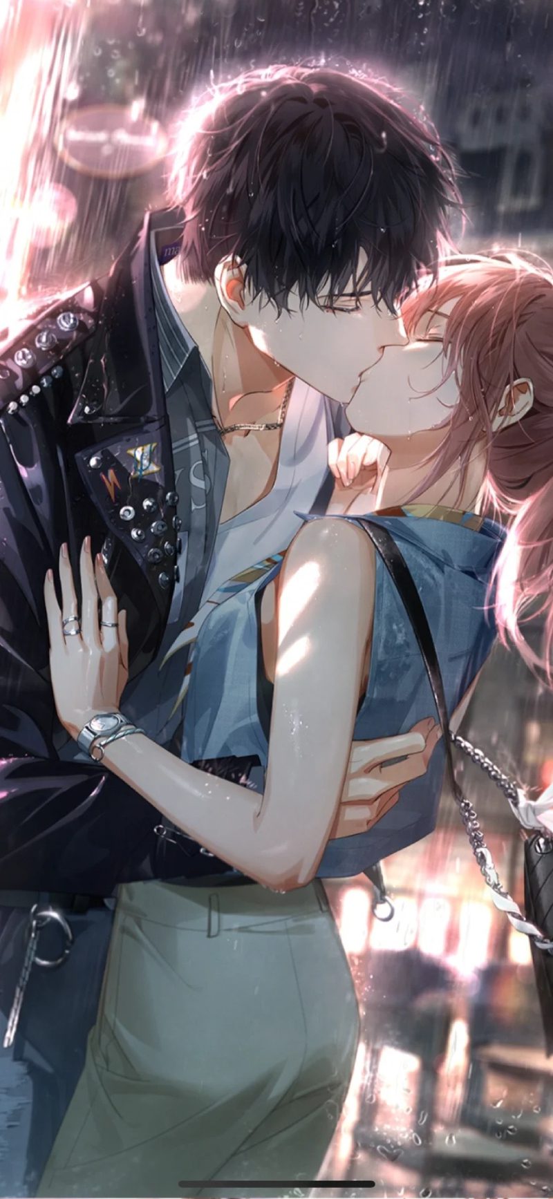 hình ảnh hôn nhau anime
