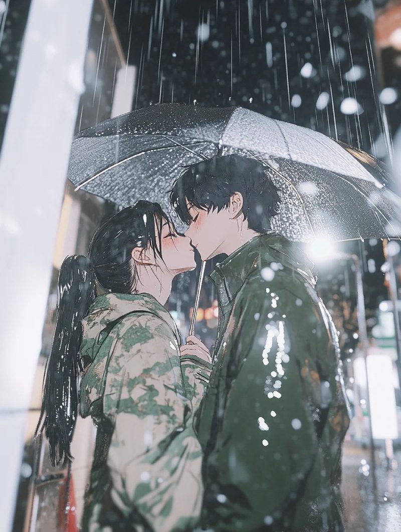 hình ảnh anime hôn nhau ngọt ngào