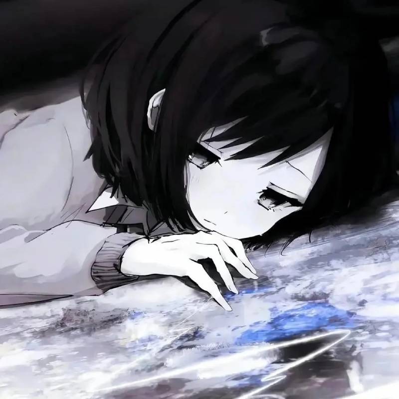 ảnh anime khóc anime girl
