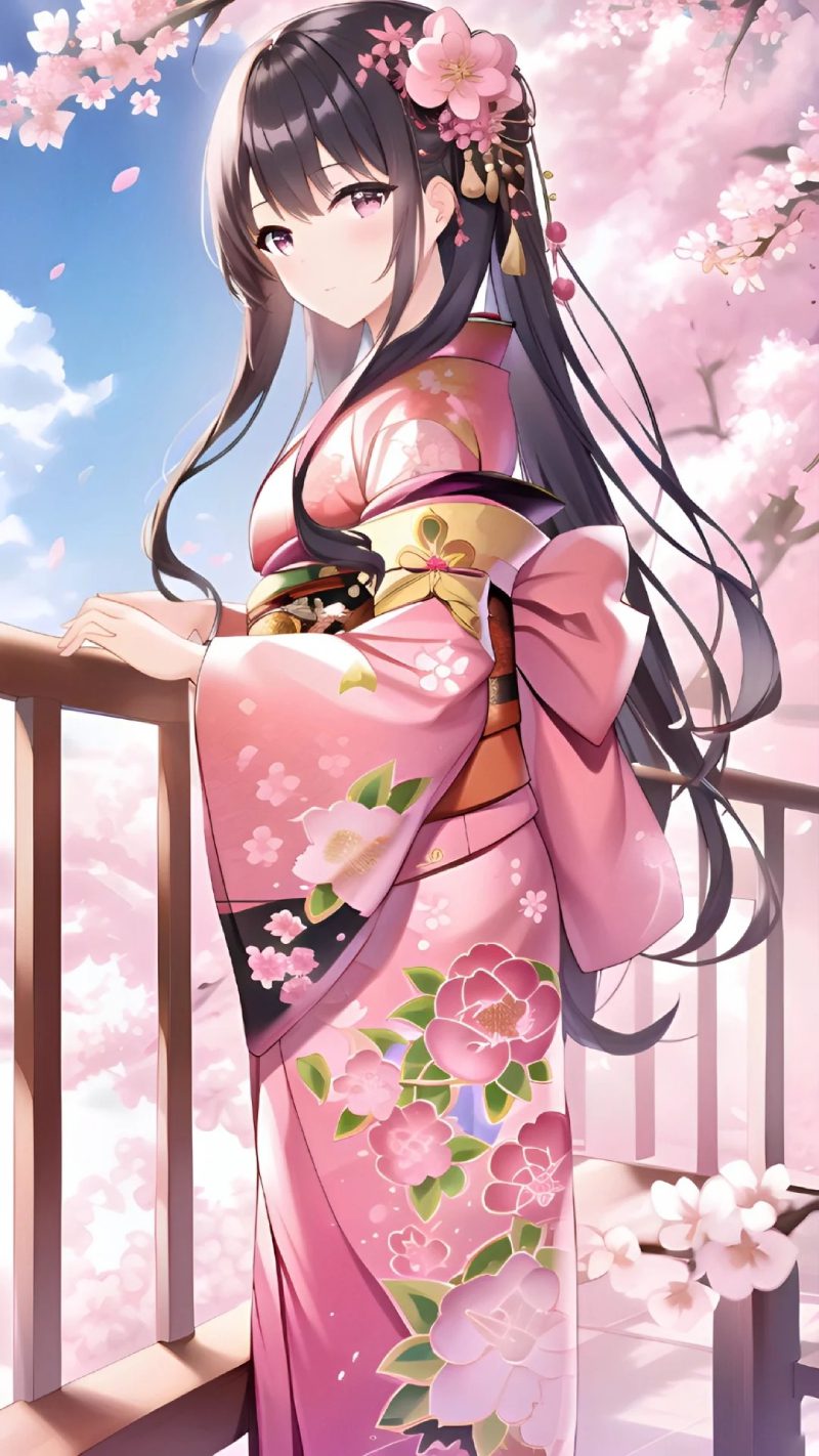 ảnh anime kimono đẹp nhất