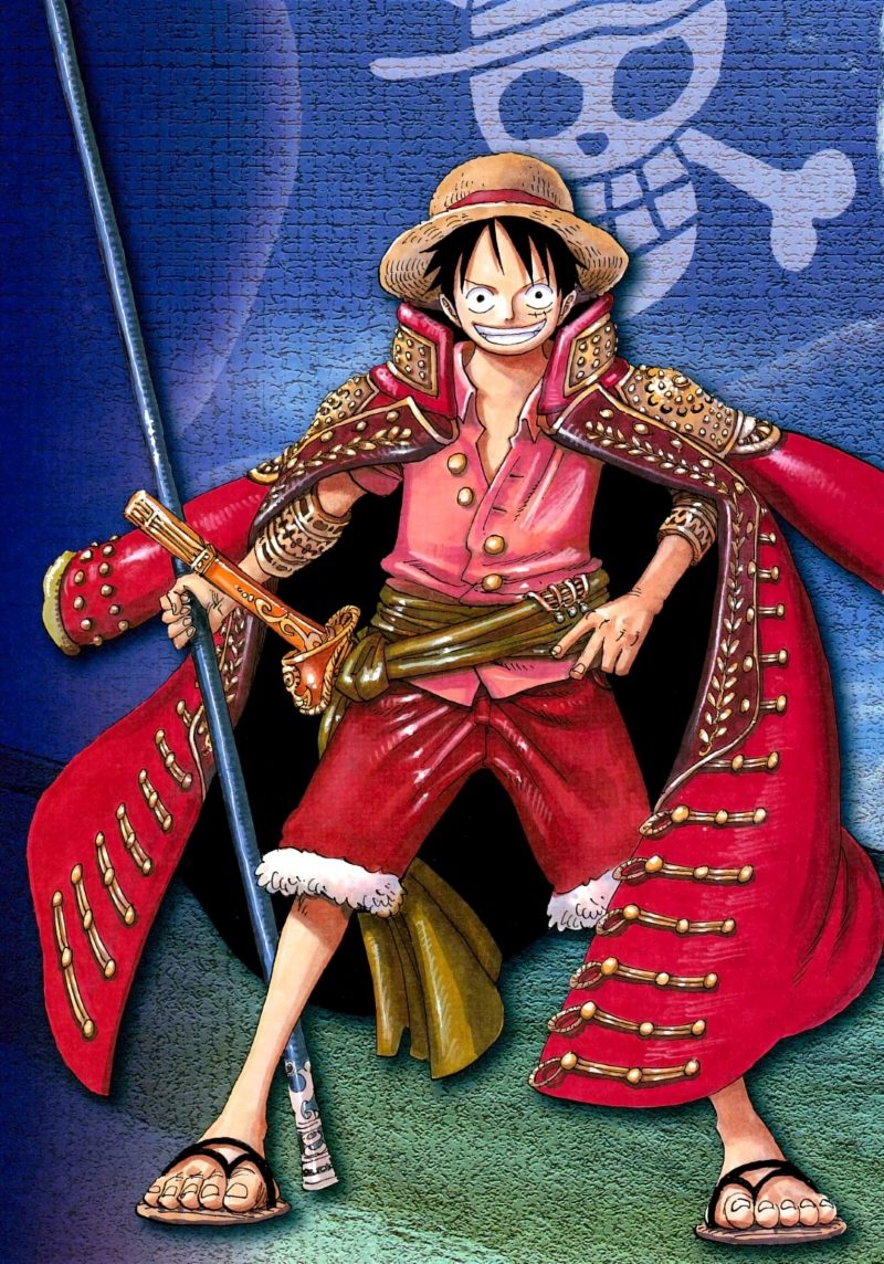 Ảnh anime Luffy với phong cách hero