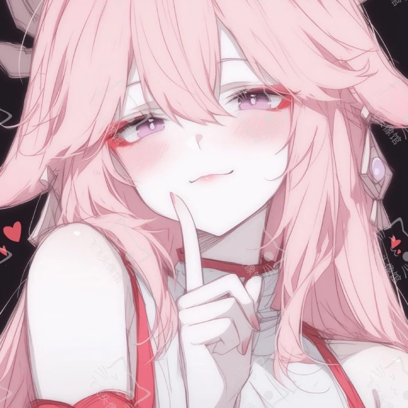 ảnh anime màu hồng pastel nhẹ nhàng