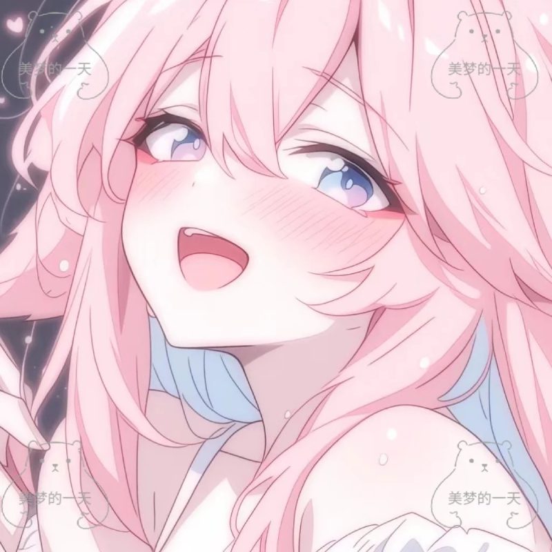 hình anime màu hồng đáng yêu